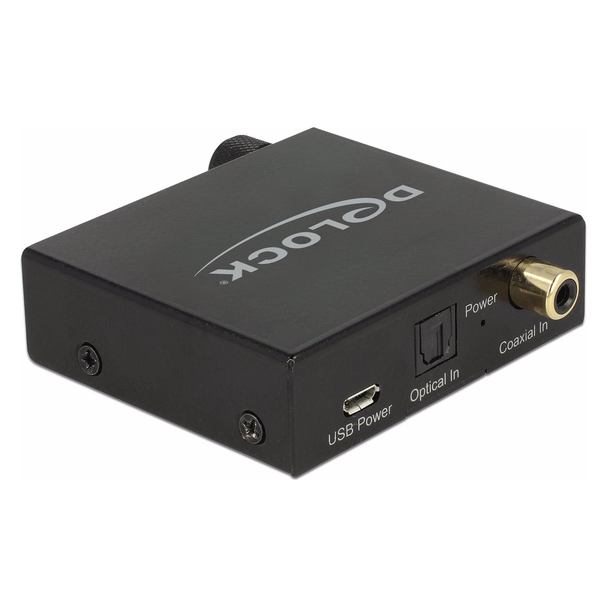 Delock Digital Audio zu Analog HD Konverter (Audio Switch, Digital -> Analog) (63972)