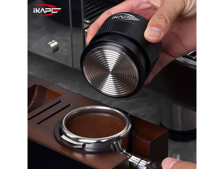 IKAPE doseur de café 51/54/58mm avec doseur de pression expresso à ressort pour accessoires de café noir Breville Barista