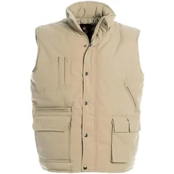 B&C Herren Bodywarmer Explorer JU880 beige XL