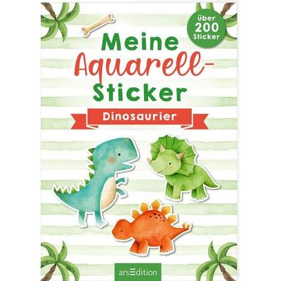 Meine Aquarell-Sticker – Dinosaurier, Gebundene Ausgabe von , arsedition