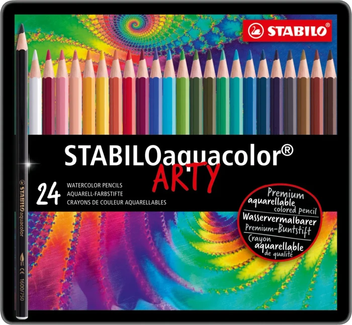 STABILO Aquacolor 24 Stück in der Metalldose