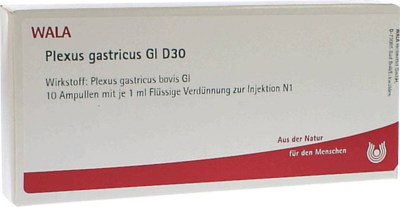 WALA Heilmittel GmbH PLEXUS GASTRICUS GL D 30 Ampullen 10X1 ml 04626989
