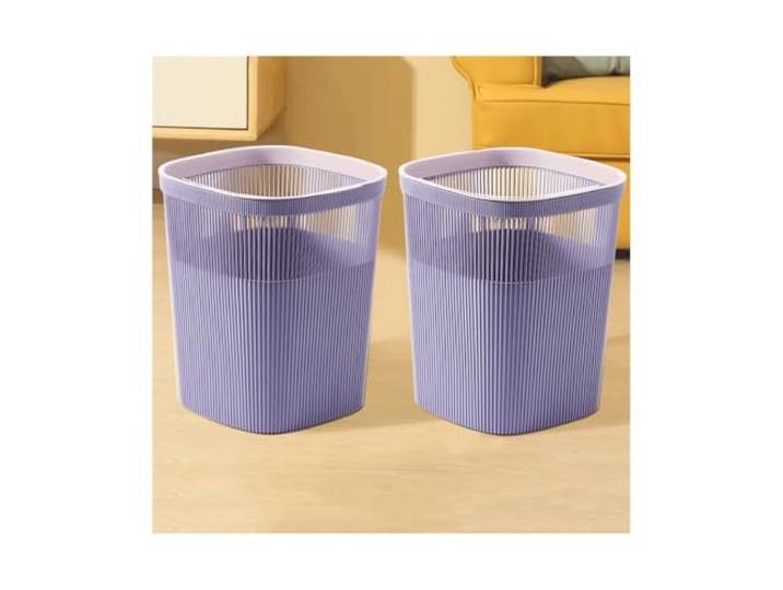 Haushaltsmülleimer Mülleimer for Zuhause, Küche Und Café(Purple,Groß)