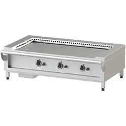 KBS Gastrotechnik Gas Teppanyaki-Grill mit 3 Heizzonen 21 kW Tischgerät