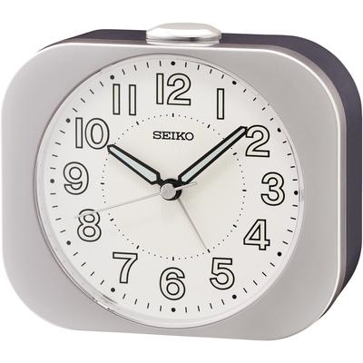 Quarzwecker SEIKO, silber (silberfarben), Wecker, Wecker, Leuchtzeiger, Schlummerfunktion, Schlafzimmer, Geschenkidee