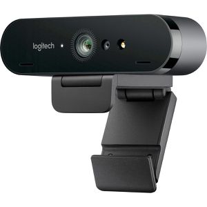 Logitech Webcam BRIO Ultra-HD Pro Business-Webcam, USB-A, mit Mikrofon und Abdeckung, 4K UHD (2160p)