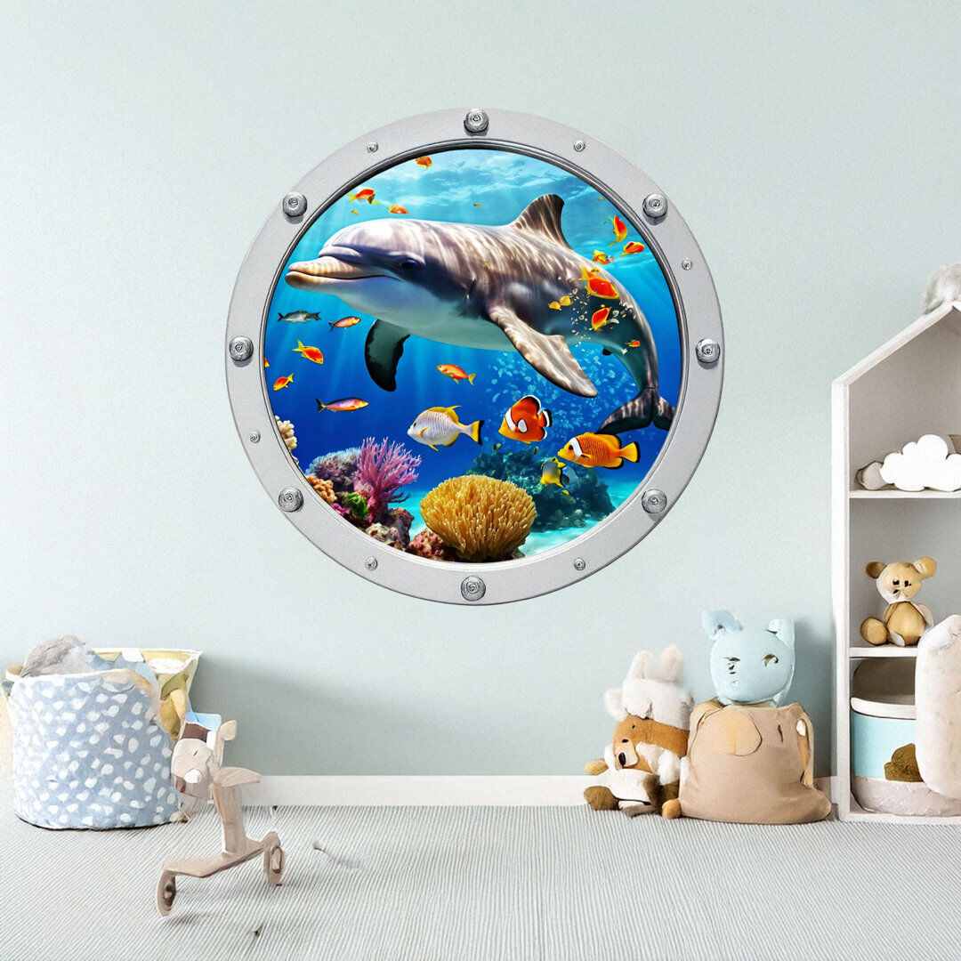 Beachcrest Home Cassian Photo Frame Decal Multi colour 130cm H x 130cm W