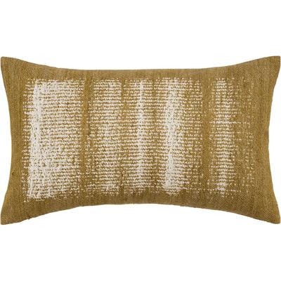 Dekokissen PAD "WIND", braun (olive, ethnomuster), B:30cm L:50cm, Baumwolle, Seide, Dekokissen_Sitzkissen_Kissenhüllen, Seidenmischung mit lebendiger Textur – edel und griffig