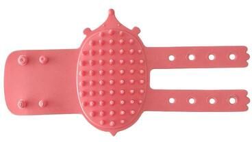 Inspired Deals Soft Rubber Cat Self Groomer And Pet Itch Scratcher For Cats And Dogs pink