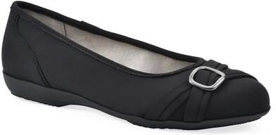 Women's Calming Ballet Flat by Cliffs in Black Nylon (Size 6 1/2 M)