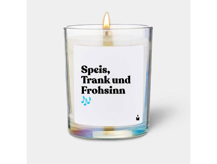 Duftkerze Flowery Speis, Trank und Frohsinn