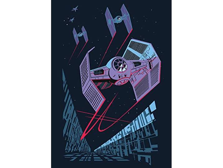 Komar Star Wars Classic Vector Tie Fighter – Taille: 50 x 70 cm Wall Picture Print (Sans cadre)