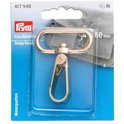 Prym Karabinerhaken, Größe: 40 x 60 mm, Farbe: new gold