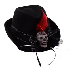 Halloween - Hut mit Totenkopf
