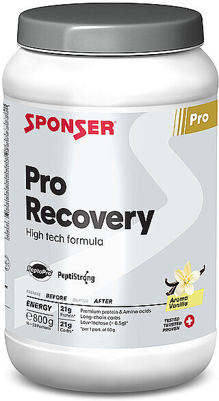 SPONSER Pro Recovery 50% Protein / 36% Carbo Vanille, 900 g Dose bunt B