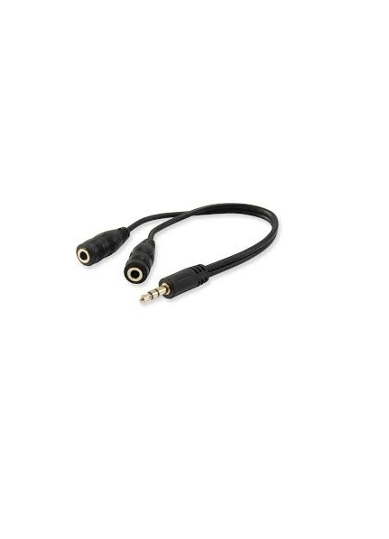 equip Audio Splitter Y-Kabel female -> 2x male Kabel Audio/Multimedia 0,13 m (147942)
