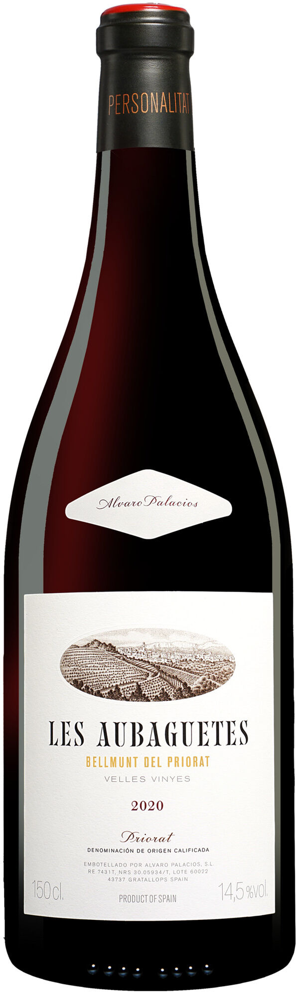 Álvaro Palacios Palacios Priorat »Les Aubaguetes« - 1,5 L. Magnum 2020 14.5% Vol. Rotwein Trocken aus Spanien