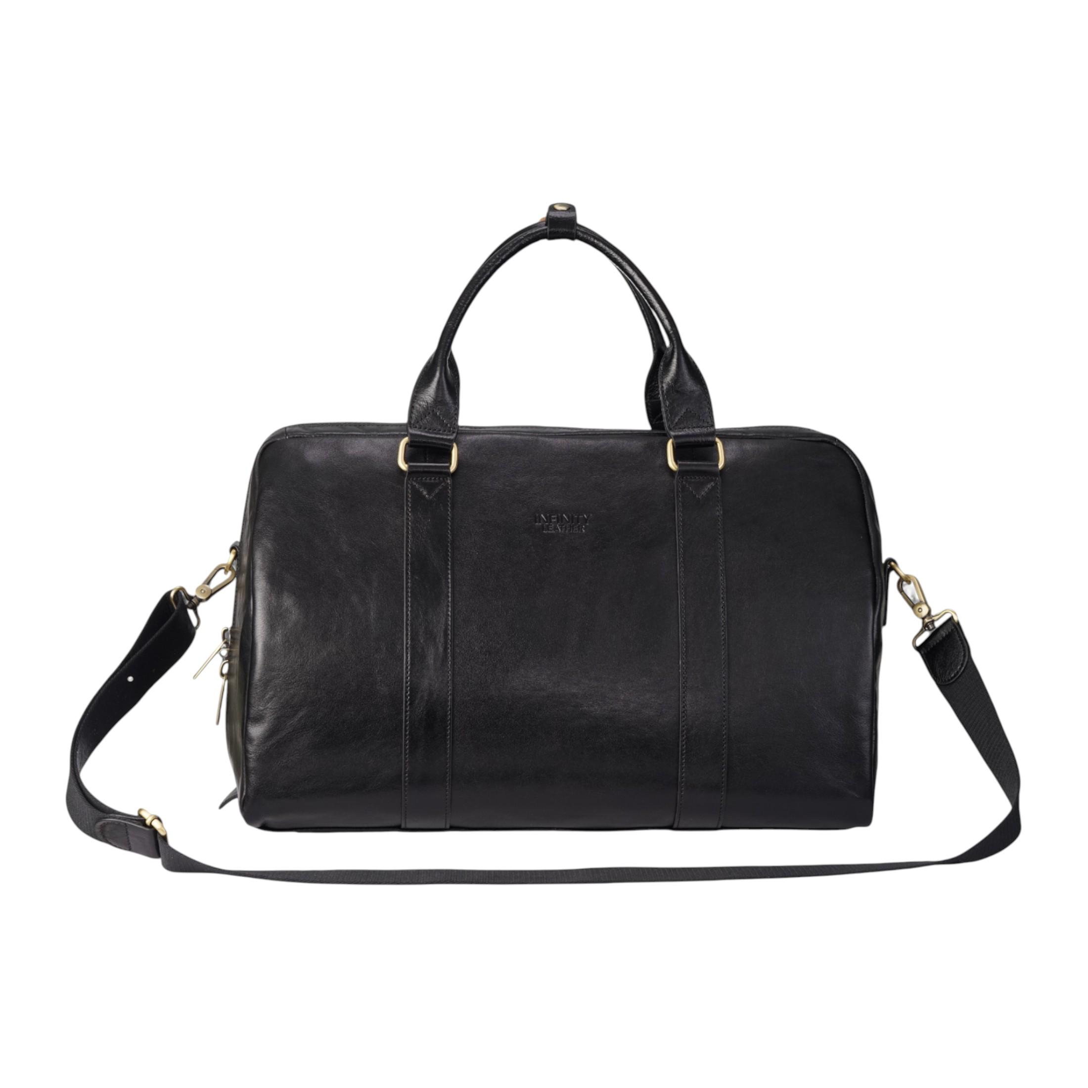 Vintage Echtleder Schwarze Reisetasche Duffle Gym Reisetasche - Atlas