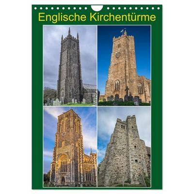 Englische Kirchentürme (Wandkalender 2027 DIN A4 hoch), CALVENDO Monatskalender