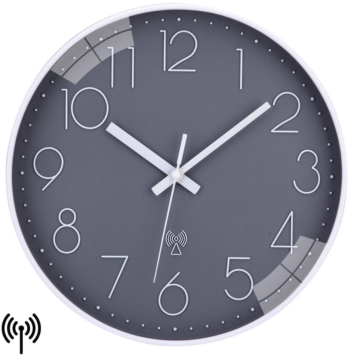 Omgoods Radio Wandklok 30cm - Analoge Wandklok voor Woonkamer en Slaapkamer