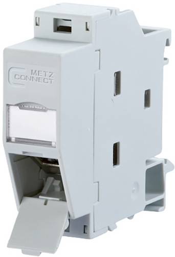 Metz Connect 1309A07003-E Netzwerkdose Hutschiene Lichtgrau