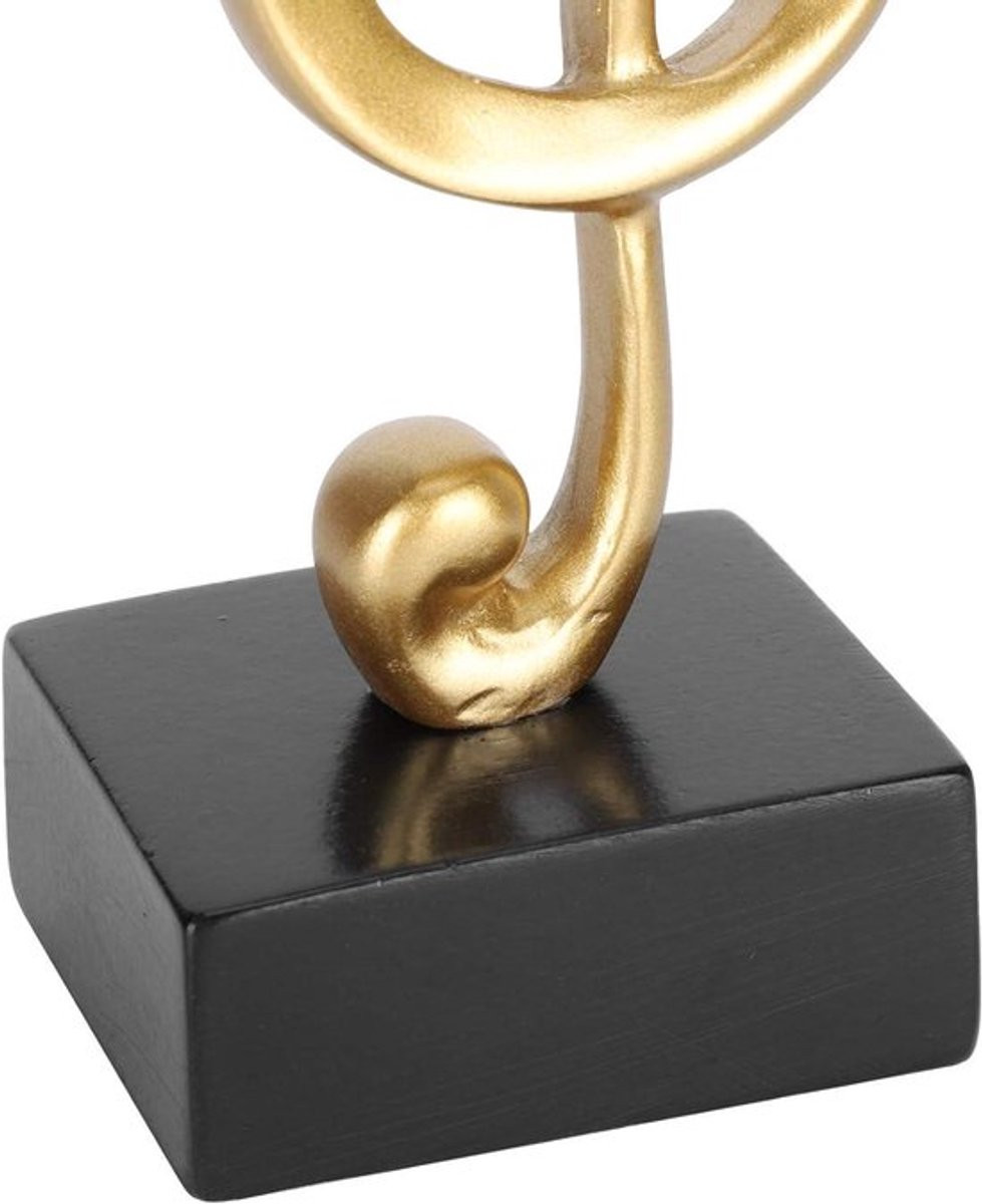 Muzieknoot Beeldje - Muzikale Sculptuur van Hars - Decoratief Ornament voor Thuis en Woonkamer