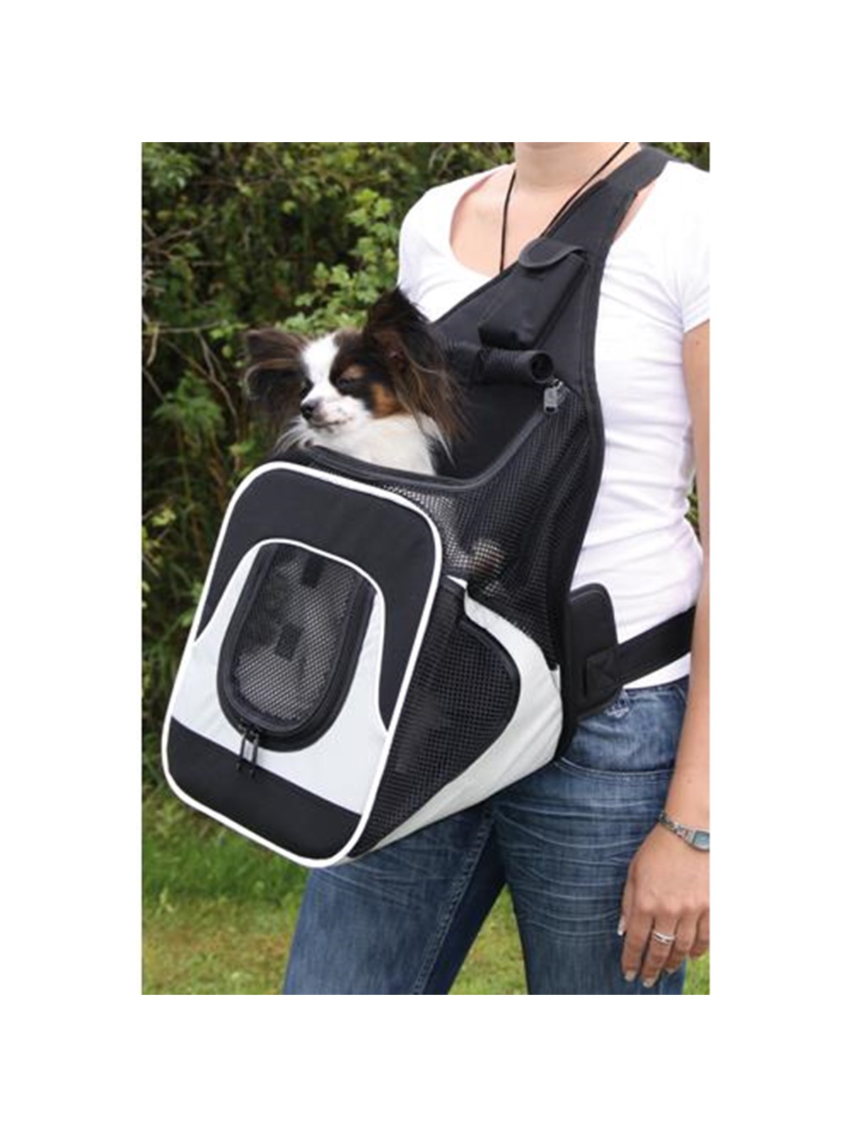 Trixie Savina front carrier 30 × 33 × 26 cm black/grey