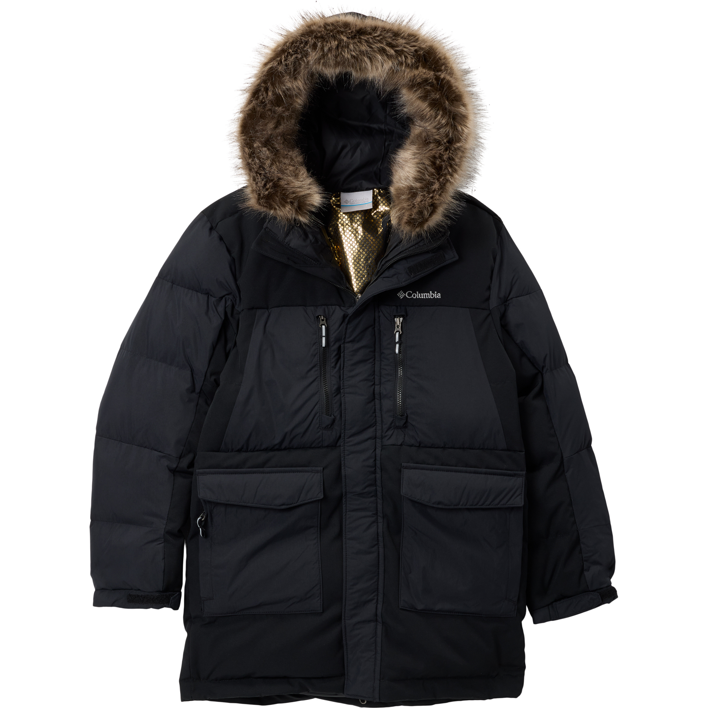 Columbia Marquam Peak Fusion II Parka Kinder Parkas & Mäntel schwarz Größe 132 Lifestyle Windabweisend