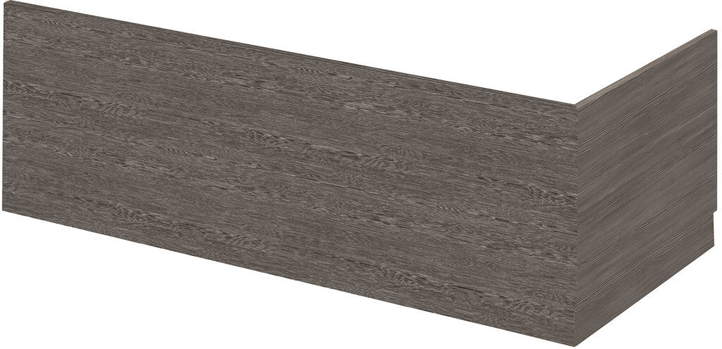 Nuie Fusion 800Mm Straight Bath End Panel And Plinth Grey Avola