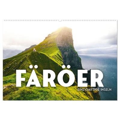 Färöer - Einzigartige Inseln (Wandkalender 2027 DIN A2 quer), CALVENDO Monatskalender