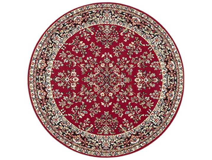 Hanse Home Design Kurzflor Wohnzimmerteppich Orient - Zabul Perser Look, Orientalischer Teppich für Esszimmer, Wohnzimmer, Schlafzimmer - Rot, 140 cm