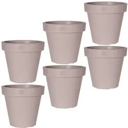 ProGarden, Blumentopf, Blumentopf rund, Pflanztopf aus 100% recyclebarem Kunststoff, Ø 30 cm, 6er-Set (30 x 26 cm)