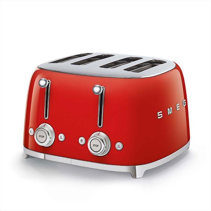 SMEG Tostapane 50's Style 4x4 Fette – Tsf03rdeu-rosso