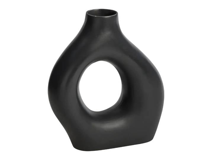Vase Cenote, Edy&liv, schwarz, Keramik
