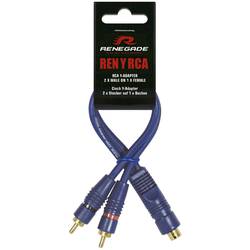 Renegade RENYRCA Y-Cinchkabel 25.00 cm [2x Cinch-Stecker - 1x Cinch-Buchse]