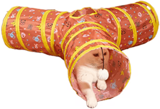 Inspire Picks Rainbow Cat Tunnel Collapsible Interactive Play Tube For Cats & Puppies b2