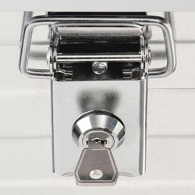 Steckschloss ENDERS, silber (silberfarben), Ø:25mm, Sicherheitsschlösser, für Aluminiumbox »Toronto«, paarweise gleichschließend, 2 Stk.