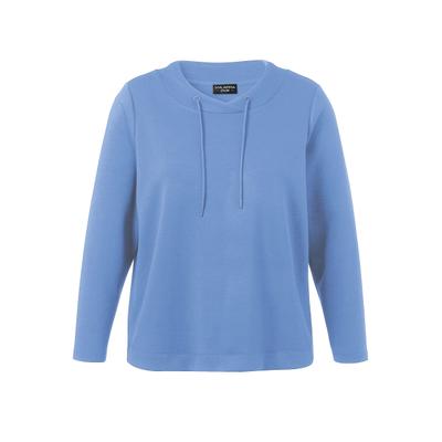 Sweatshirt VIA APPIA DUE "VIA APPIA DUE Sweatshirt", Damen, Gr. 48, blau, regular fit, Sweatshirts Sweatshirt, Große Größen