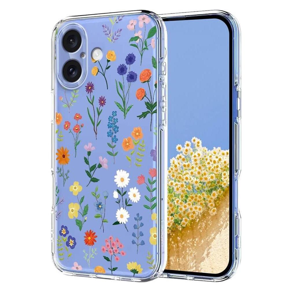 Cover-Discount Flexibles Softcase mit Blumendruck (Apple iPhone 17) (62883716)
