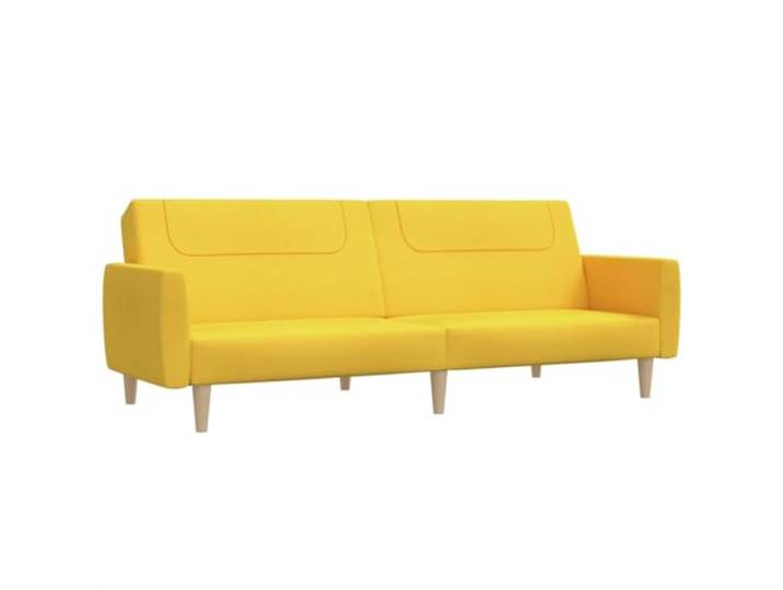 GHVBNMF Schlafsofa 2-Sitzer Klappsofa Couch mit Bettfunktion Gelb Verwandelbares Bettsofa für Wohnzimmer und Gästezimmer, verstellbare Rückenlehne, weicher Stoffbezug in Gelb.