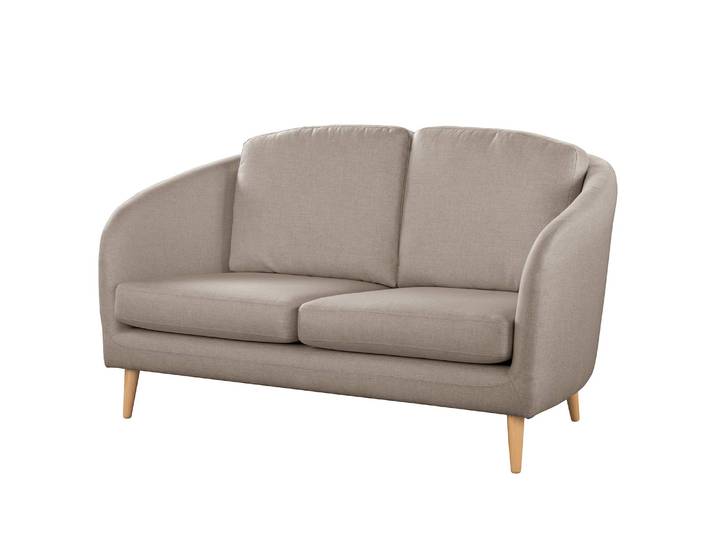 2-Sitzer Sofa Sarrato Braun Webstoff Lioba 160 x 89 x 88cm Modern