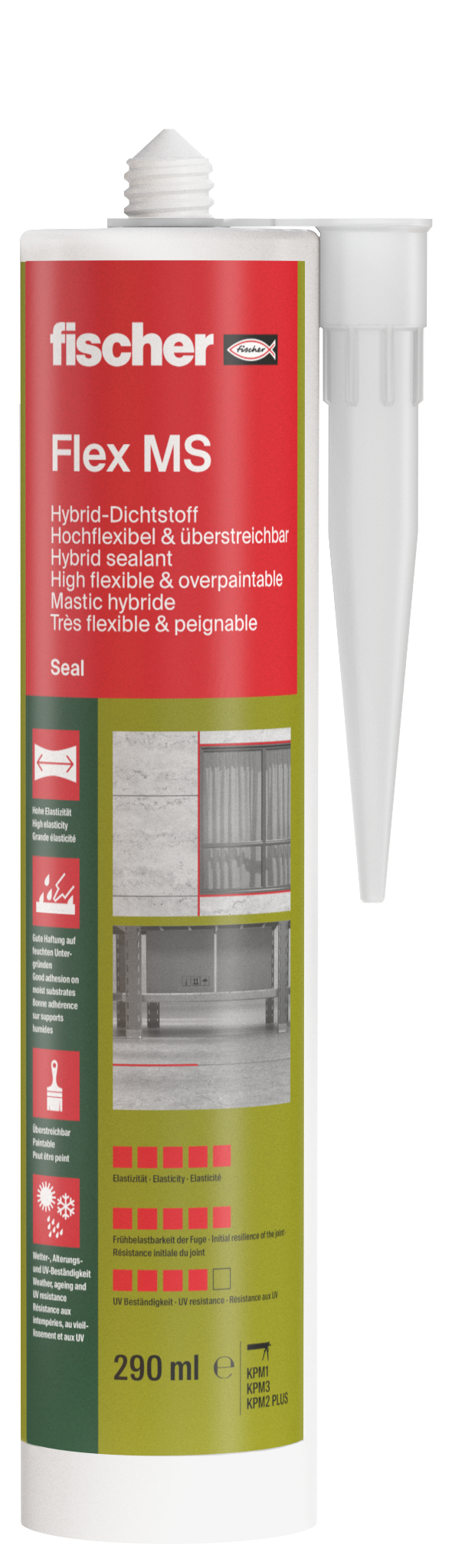 fischer Deutschland Vertriebs GmbH fischer Flex MS grau 290 ml 558831