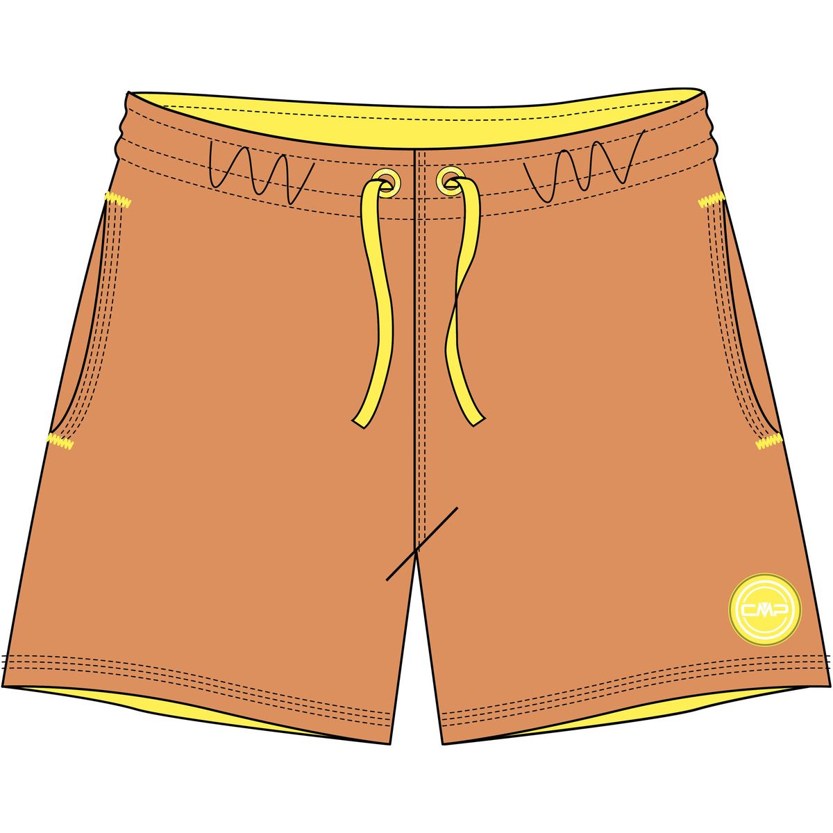 CMP KID Shorts orange (C504) 164 3R50024-C504-164