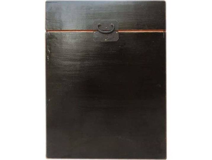 Luxury-Park-Direct Kommode China Shanxi kleine Box Nachtschrank schwarz Pinienholz . Luxury-Park