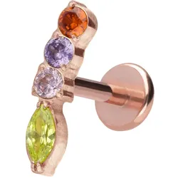 Titan Labret mit Push Fit BUNTER KRISTALLBOGEN
