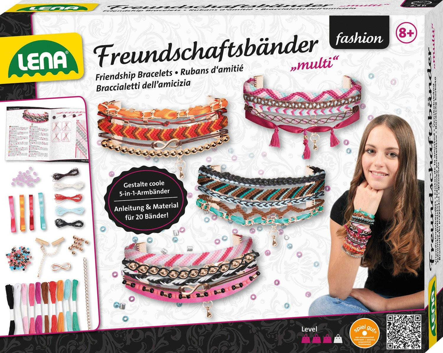 Lena 42117 Armbandjes set voor kinderen vanaf 8 jaar, meerkleurig