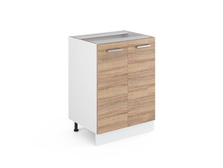 Vicco Unterschrank R-Line, Sonoma/Weiß, 60 cm ohne Arbeitsplatte (1-St)