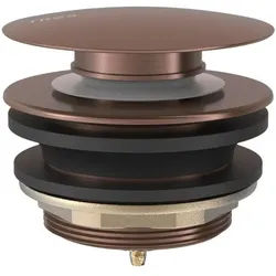 Tres Click clack Ablaufventil für Wanne Click clack Funktion Stöpsel: Ø 70 mm, 13474010VO 13474010VO