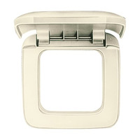 Rahmen einfach mit Klappdeckel weiß, Retail
