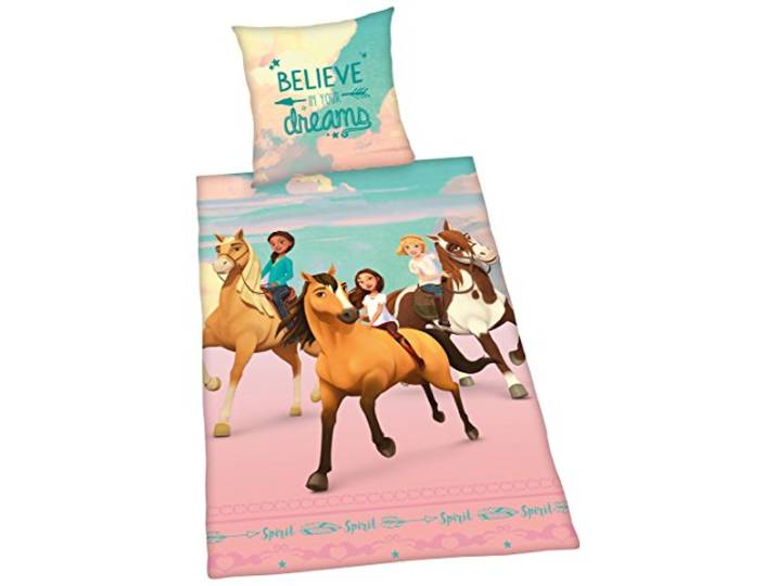 Herding SPIRIT Parure de Lit Réversible\, Housse de Couette 135 x 200 cm\, Taie d'Oreiller 80 x 80 cm\, Coton/Renforcé